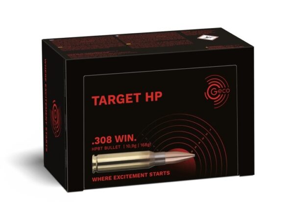 GECO .308 Win. TARGET HP, 10,9g, 50ptr/rs | GECO.308Win.TARGETHP109g50pc RWS24