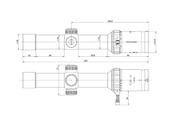 KAHLES K18i-2 1-8x24 3GR-ristikko | KAHLESK18i 21