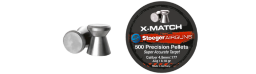 Stoeger X-Match ilmakiväärin luoti 4,5mm, 0,53g/kpl, 500kpl/rs | Stoeger x match