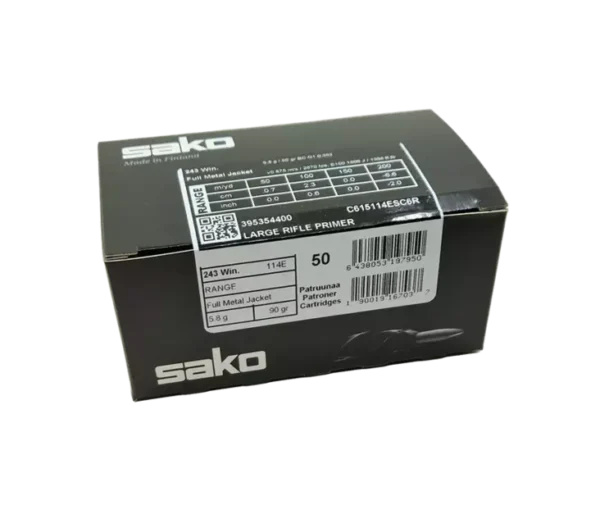 Sako range FMJ 243Win, 5,8 g 50kpl/rs | sako range 243