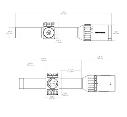 Vector Optics Continental 1-10x24i ED Fiber | vector optics ed